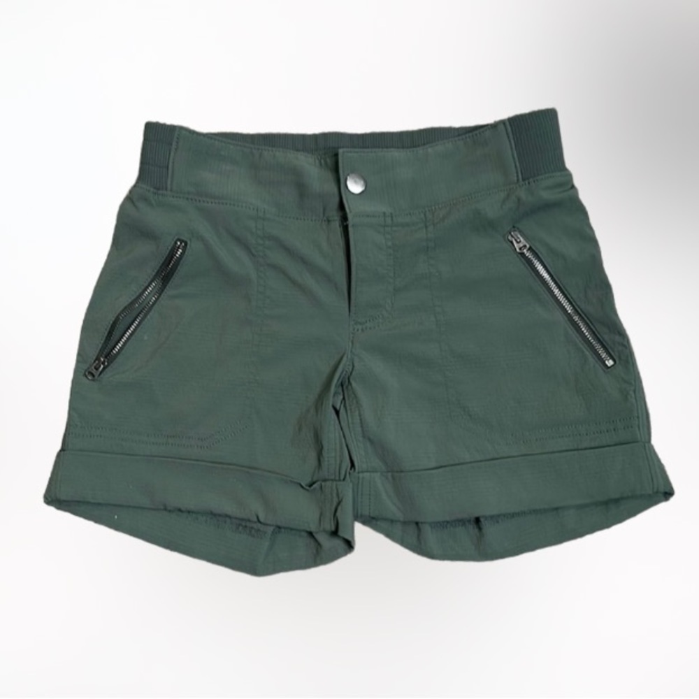 Athleta green shorts size 0. Hiking camping activewear